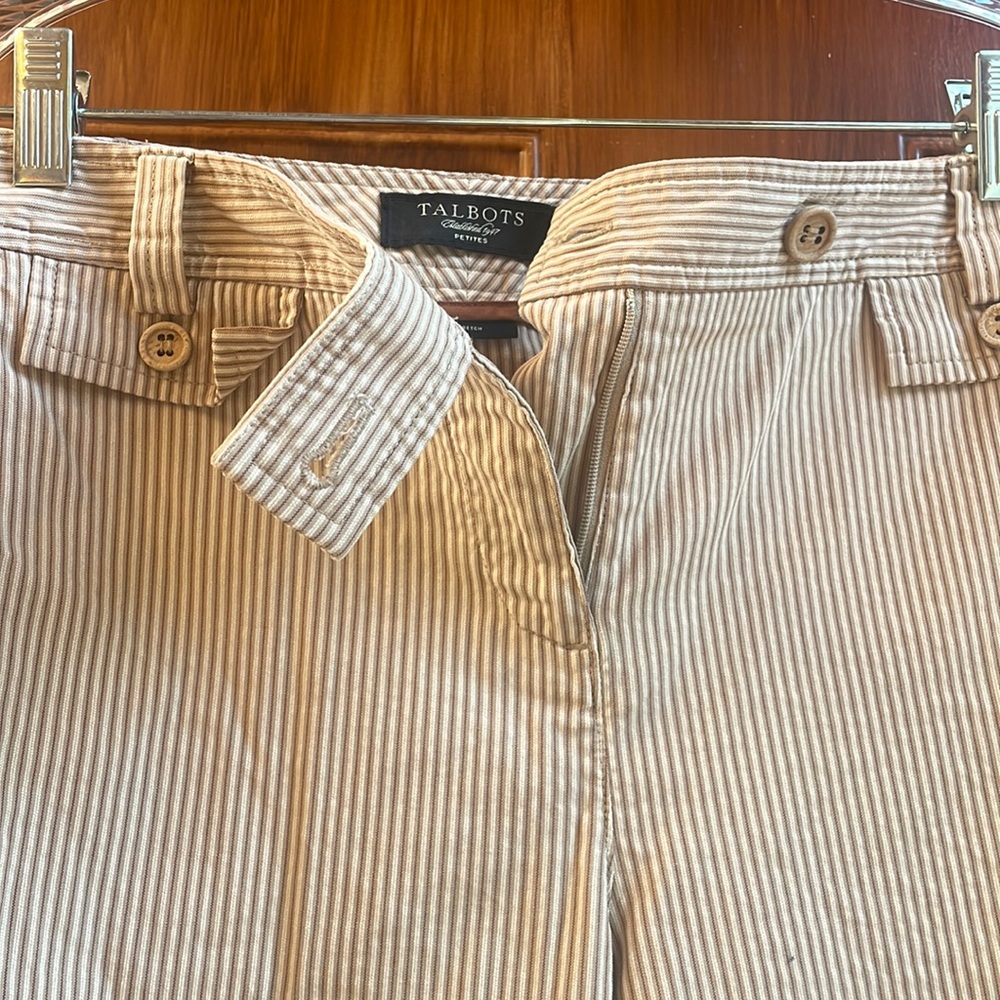 Talbots Seersucker petites pant